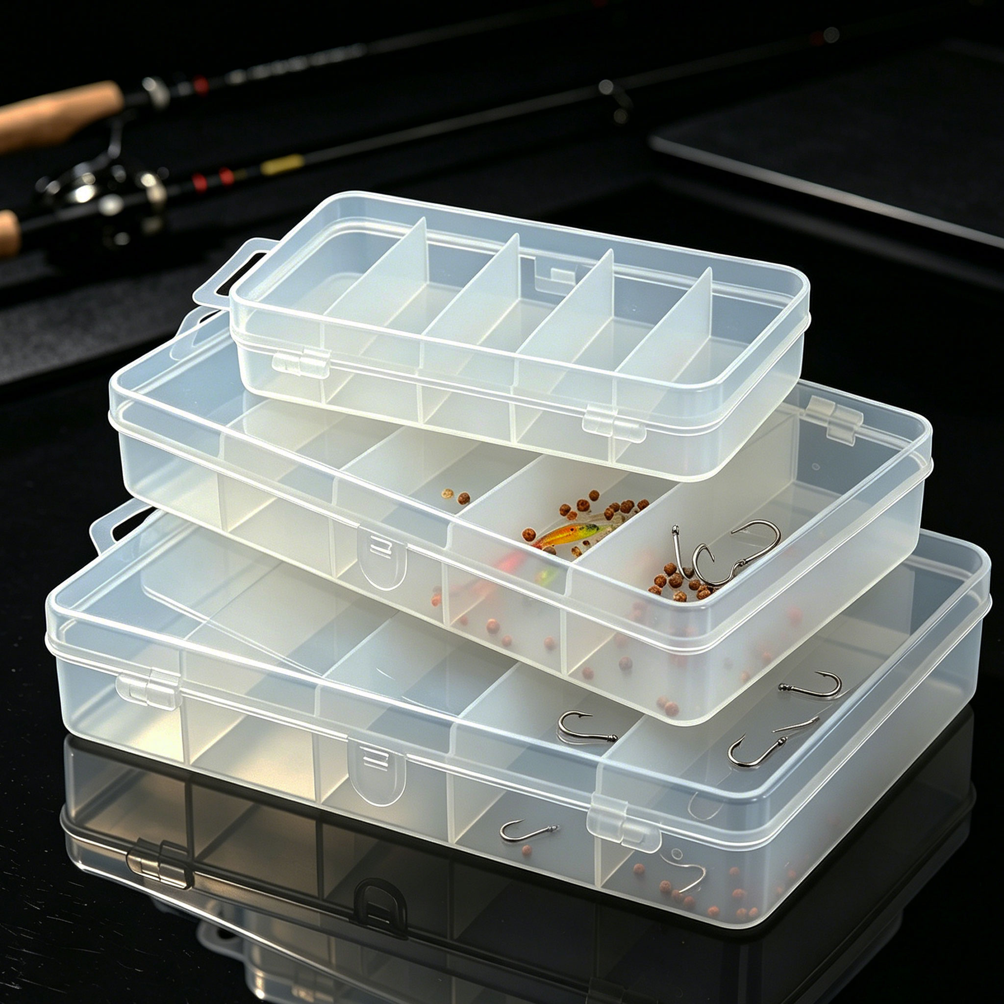 Fishing Equipment Storage - 1/3pcs 3 Sizes of Plastic Fishing