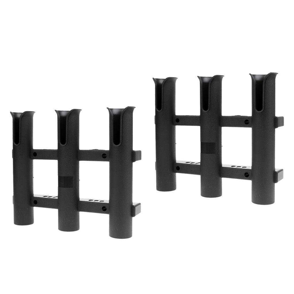 Fishing Equipment Storage - Black PP Fishing Rod Holder Rack