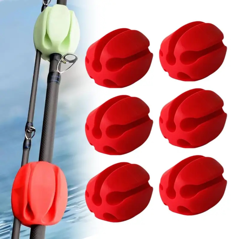 6-24Pcs Rod Protection Cover R - Fishing Equipment Storage review and price