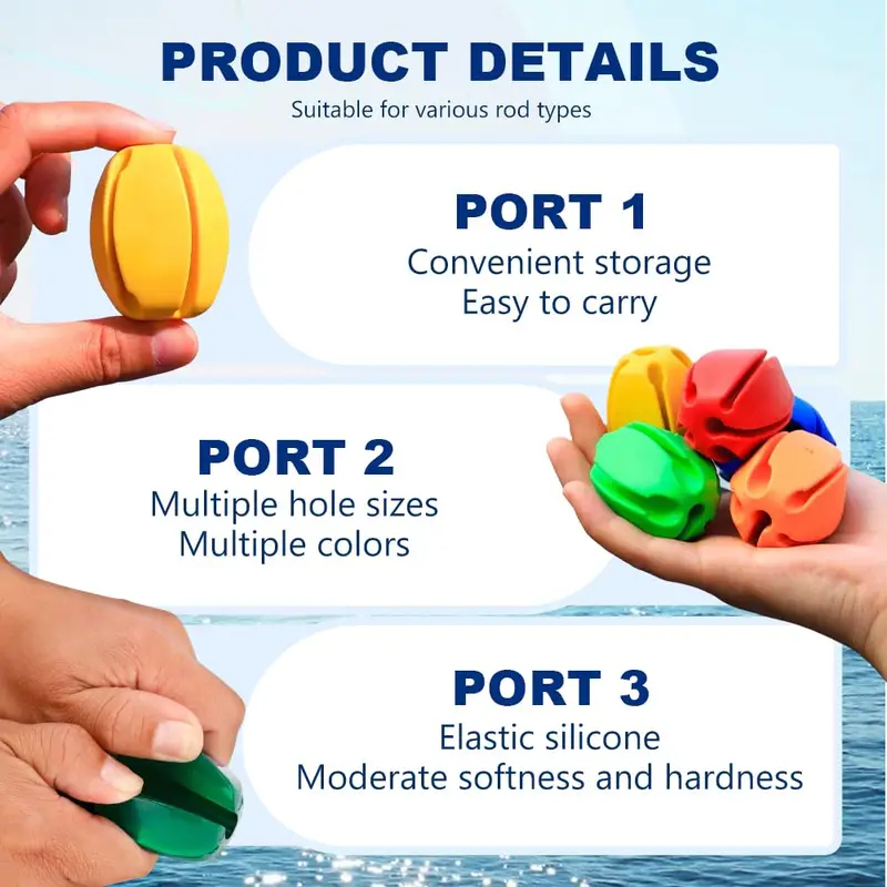 6-24Pcs Rod Protection Cover R - Fishing Equipment Storage review and price