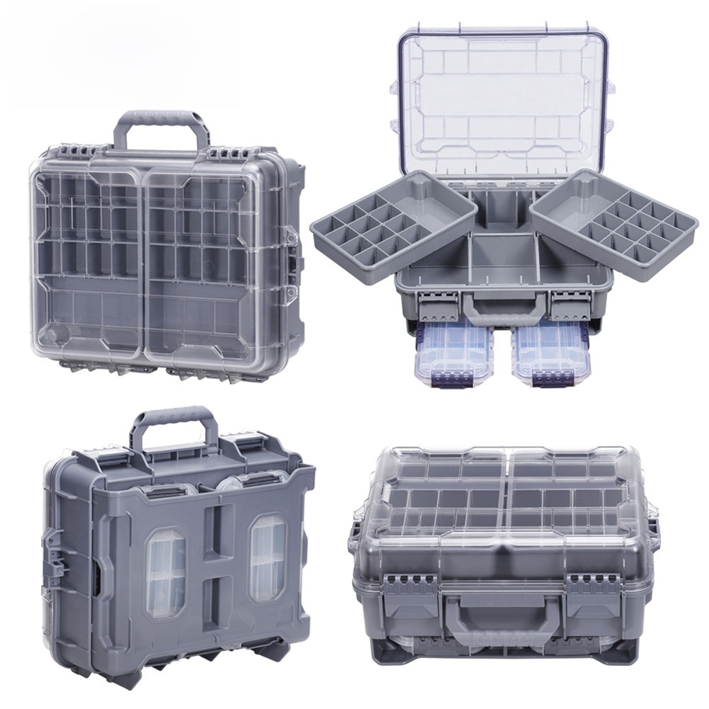 1pc Waterproof Double Layer Po - Fishing Equipment Storage review and price
