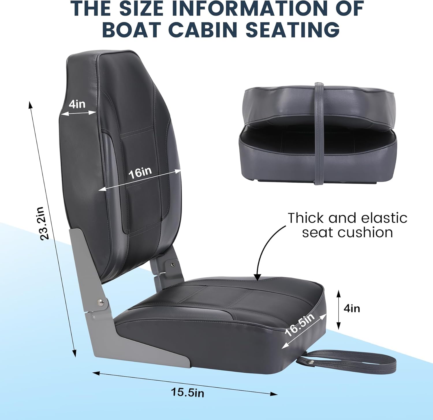 2 Pack Folding Boat Seats, Hig - Fishing Backpack review and price