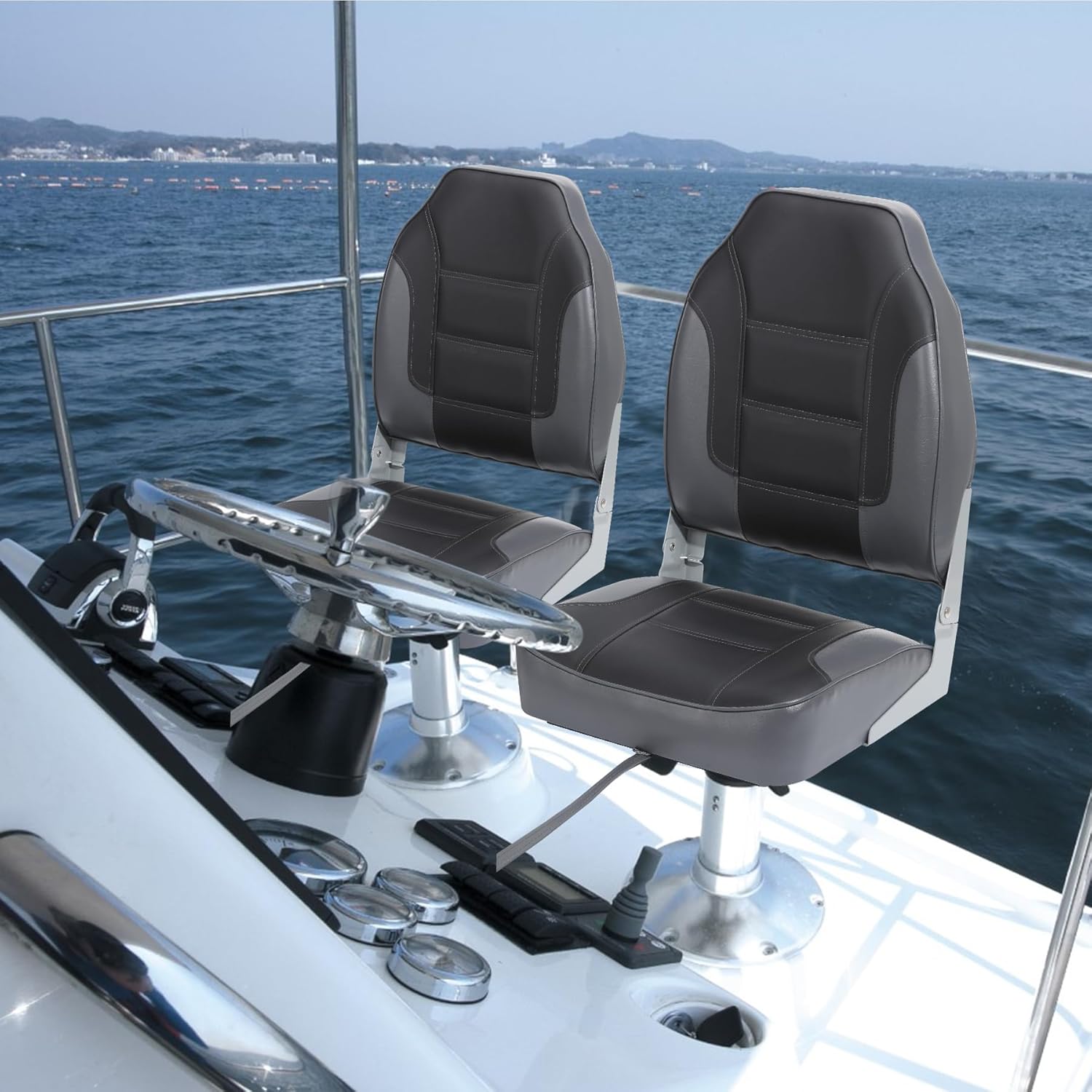 2 Pack Folding Boat Seats, Hig - Fishing Backpack review and price