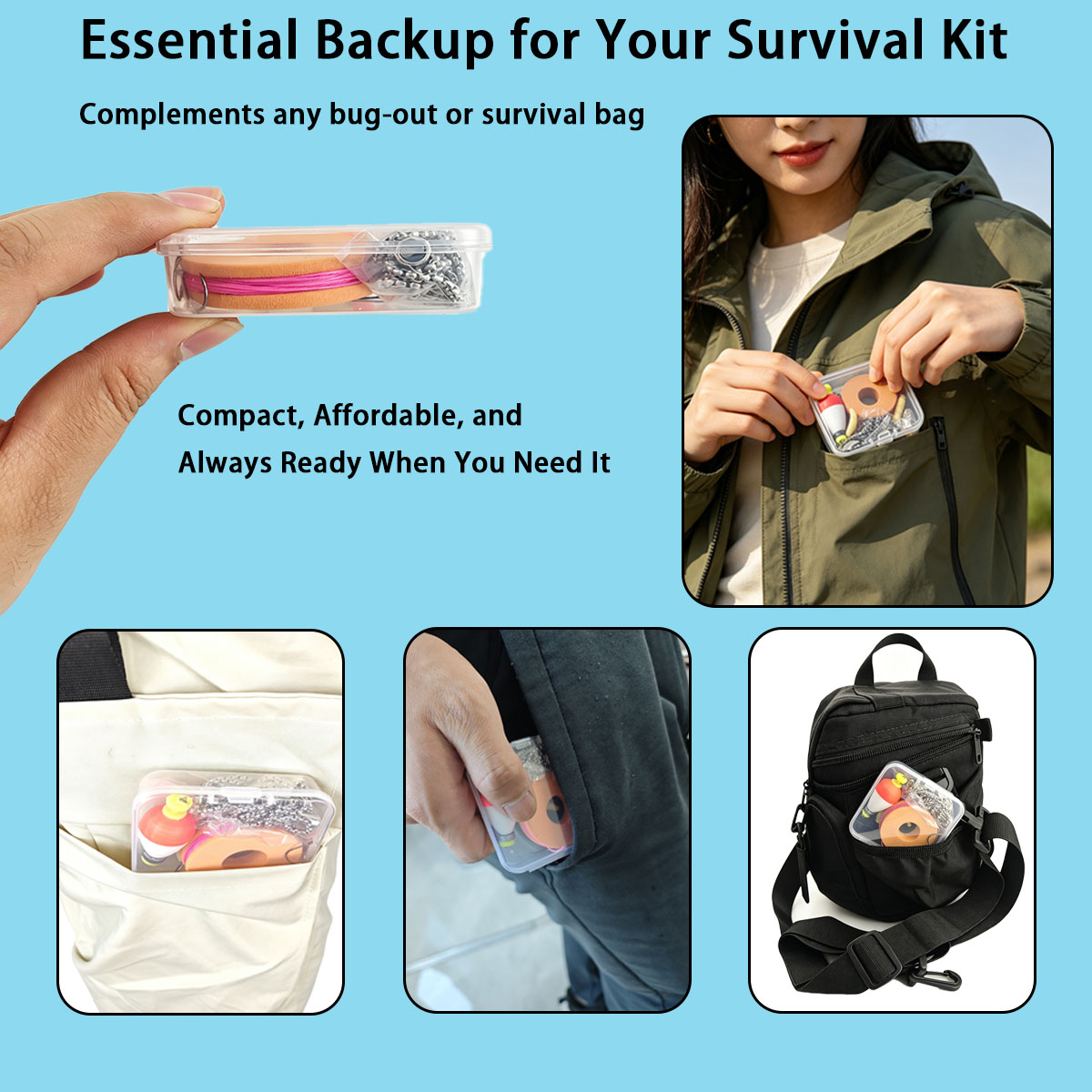 Portable Emergency Fishing Gea - Fishing Equipment Storage review and price