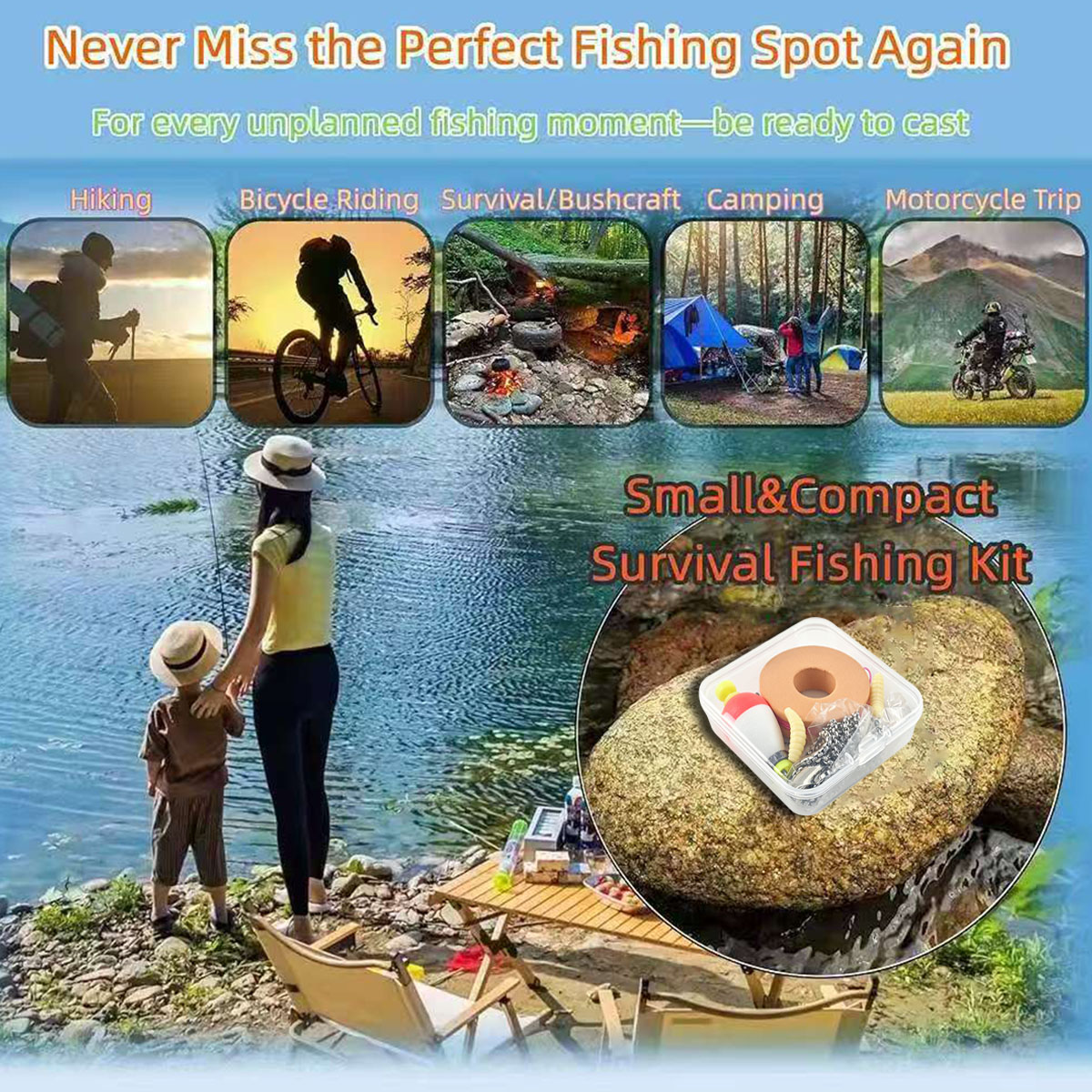 Portable Emergency Fishing Gea - Fishing Equipment Storage review and price